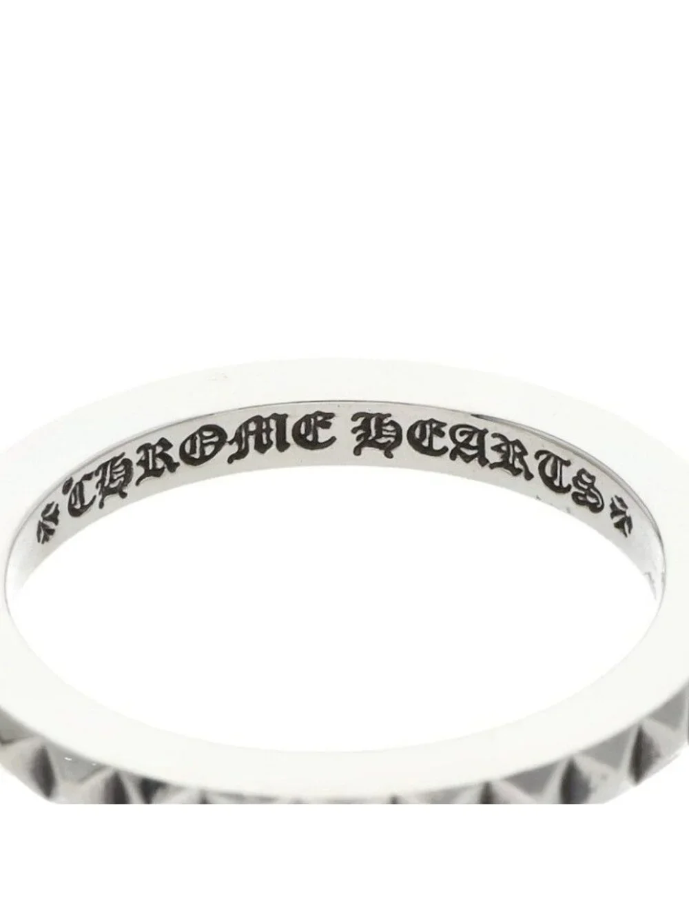 Chrome Hearts Tfp Pnk Big True Fckin Punk Big Silver Ring